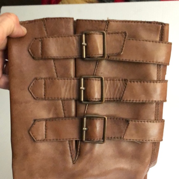 Kelsi Dagger tall brown leather Libby Boots - Picture 5 of 16